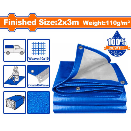 WADFOW ΜΟΥΣΑΜΑΣ ΑΔΙΑΒΡΟΧΟΣ 110gr/m2 2X3m (WTQ1823)