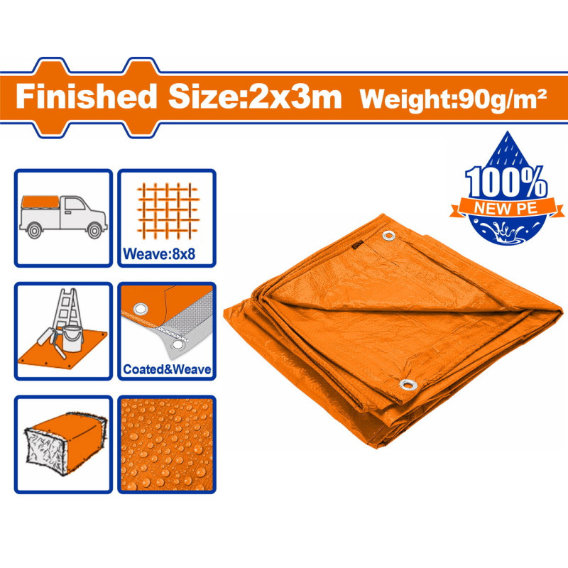 WADFOW ΜΟΥΣΑΜΑΣ ΑΔΙΑΒΡΟΧΟΣ 90gr/m2 2X3m (WTQ0923)