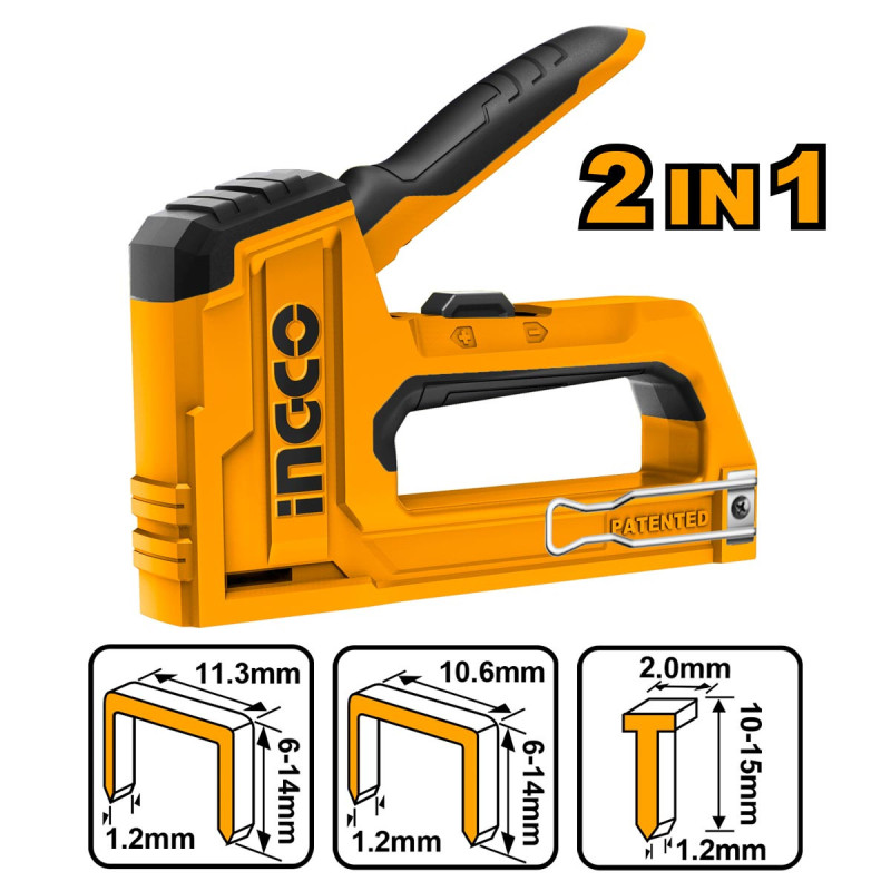 INGCO 2 σε 1 Καρφωτικό - Συρραπτικό Χειρός (HSG1406)