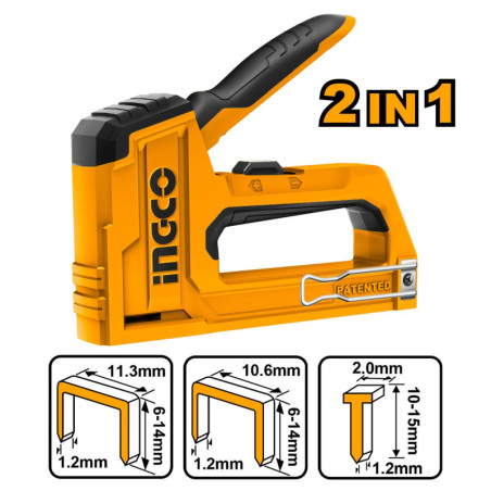 INGCO 2 σε 1 Καρφωτικό - Συρραπτικό Χειρός (HSG1406)