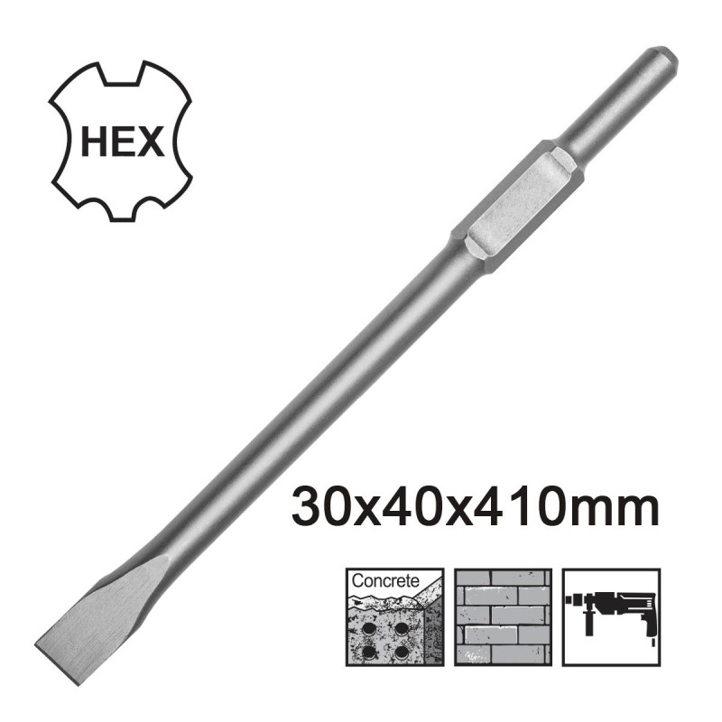 INGCO HEX Καλέμι με Κυλινδρικό Στέλεχος (DBC0324102)