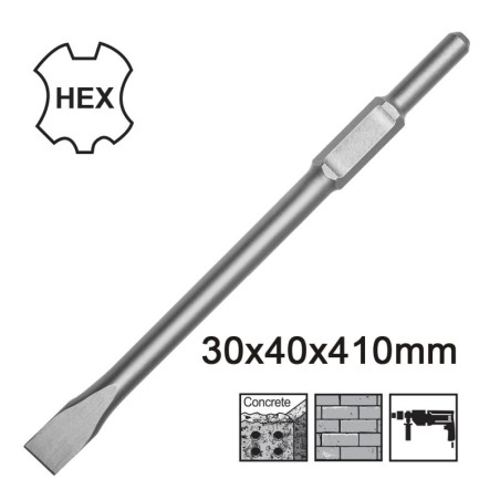 INGCO HEX Καλέμι με Κυλινδρικό Στέλεχος (DBC0324102)