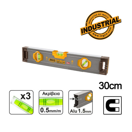 INGCO Αλφάδι Μαγνητικό 30cm (HSL38030M)