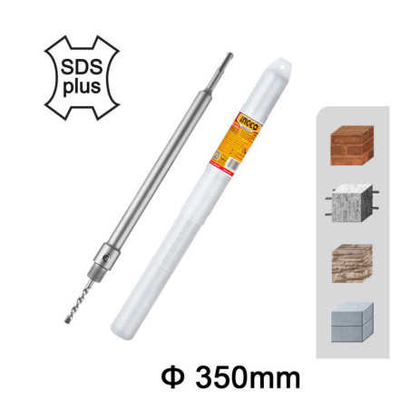 INGCO Άξονας Προέκτασης Ποτηροκορώνας 350mm (HCBA13501)