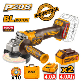 INGCO Γωνιακός Τροχός Μπαταρίας 115mm 20V Li-Ion (CAGLI271532)