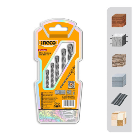 INGCO Διαμαντοτρύπανα 4-10mm Σετ 5 τεμ. (AKDB3055)