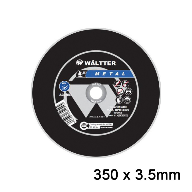 WALLTER Δίσκοι Κοπής Metal 350x3.5mm (3503525)