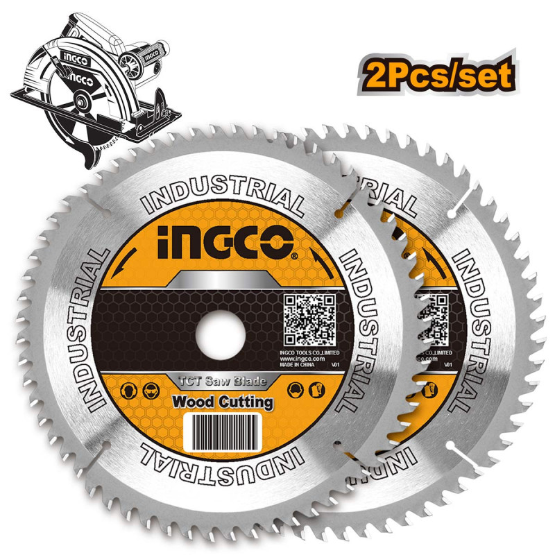 INGCO Δίσκος Κοπής Ξύλου 2 τεμ 235mm (TSB1235252)