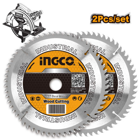 INGCO Δίσκος Κοπής Ξύλου 2 τεμ 235mm (TSB1235252)