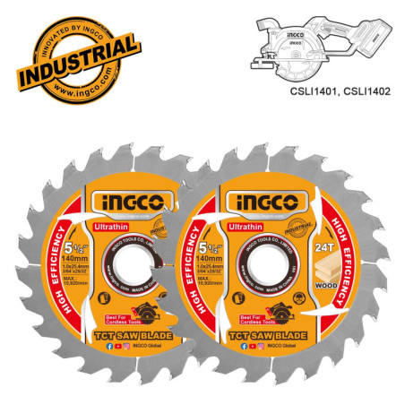 Δίσκος Κοπής Ξύλου 2 τεμ. Φ140mm