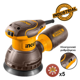INGCO Ηλεκτρικό Περιστροφικό Τριβείο Χούφτας 320W  Φ125mm (RS3216)