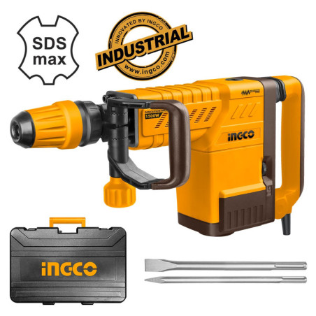INGCO Ηλεκτρικό Πιστολέτο Κρουστικό Σκαπτικό 1500W SDS max 10.5kg (PDB15006)