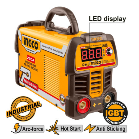 INGCO Ηλεκτροκόλληση Inverter 200Α (MMA20069E)