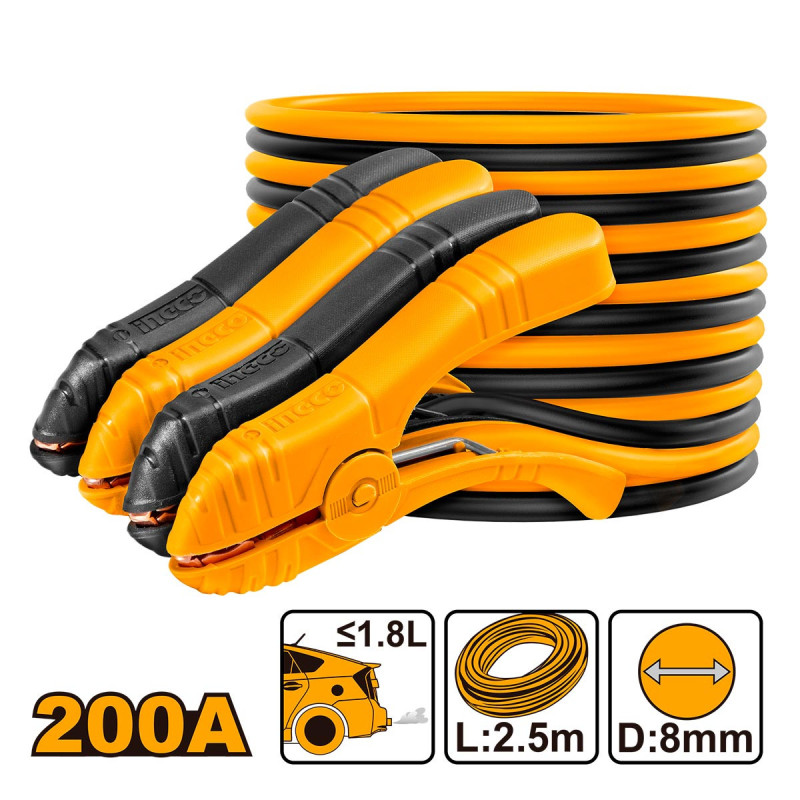 INGCO Καλώδια Μπαταριών 200A (HBTCP2001)