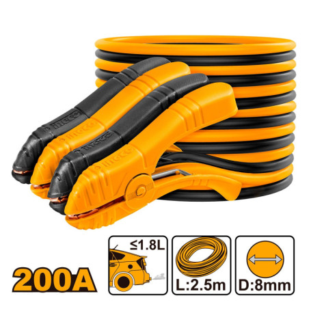 INGCO Καλώδια Μπαταριών 200A (HBTCP2001)