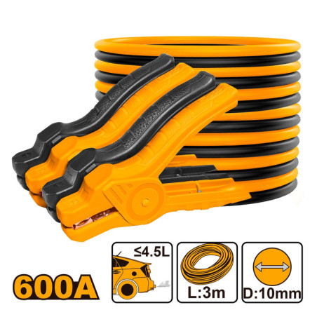 INGCO Καλώδια Μπαταριών 600A (HBTCP6008)