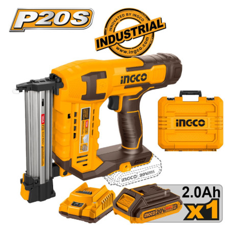 INGCO Καρφωτικό Μπαταρίας 20V Li-Ion + Βαλίτσα (CBNLI3508)