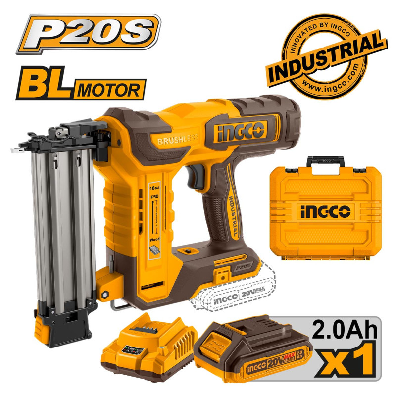 INGCO Καρφωτικό Μπαταρίας 20V Li-Ion (CBNLI5008)