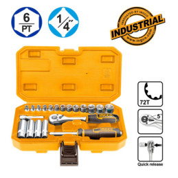 INGCO Κασετίνα Καρυδάκια 1/4" Σετ 20 τεμ. (HKTS14201)
