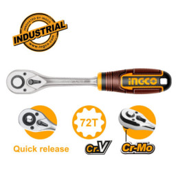 INGCO Καστάνια Ίσια 1/2" 72Τ (HRTH0812)