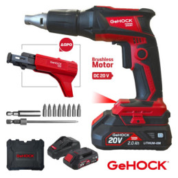 GEHOCK Κατσαβίδι Γυψοσανίδας Αυτοτροφοδοτούμενο Μπαταρίας 20V Li-Ion (CAFDSD2002)