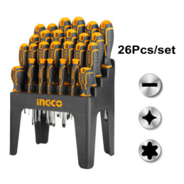 INGCO Κατσαβίδια σε Σταντ Σετ 26 τεμ. (HKSD2628)