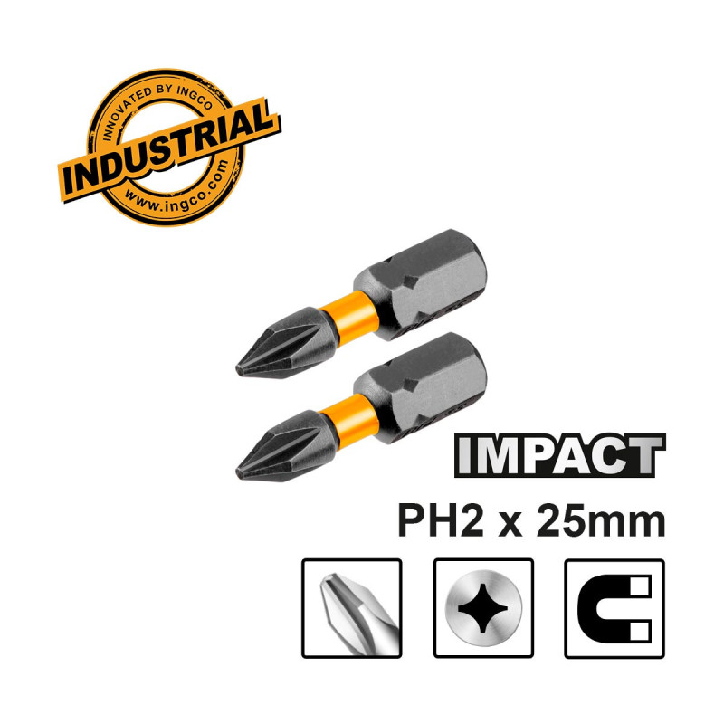 Κατσαβιδόμυτες Impact PH2x25mm 2 τεμ.