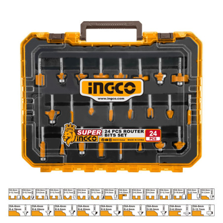 Μαχαίρια Ρούτερ Σετ 24 τεμ. Πλήρες