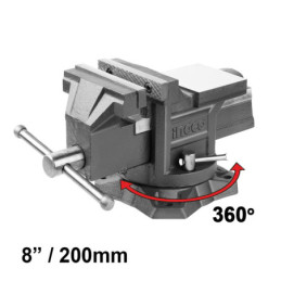INGCO Μέγγενη Πάγκου 8" Περιστρεφόμενη βάση 360° (HBV088)