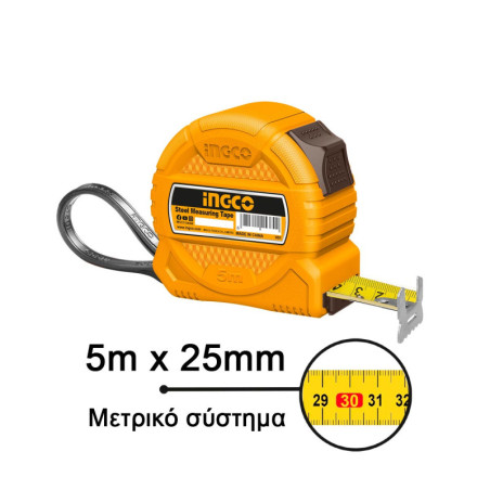 INGCO Μετροταινία 5m x 25mm (HSMT39525-1)