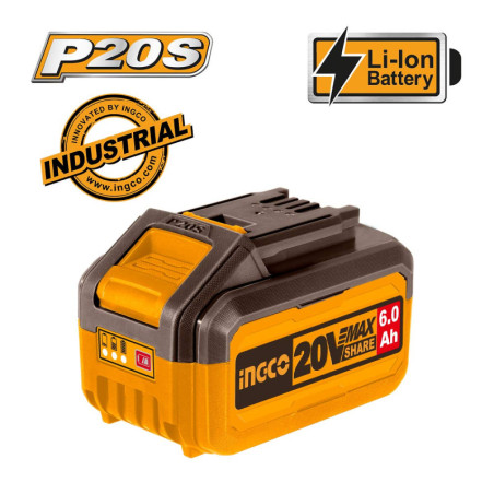 INGCO Μπαταρία 20V 6.0Ah Li-Ion (FBLI2060)