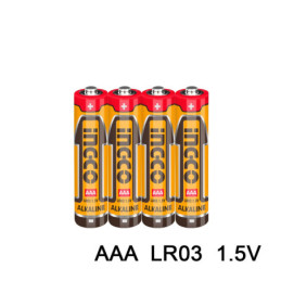 INGCO Μπαταρία Αλκαλική LR03 (ΑΑΑ) 4 τεμ. (HAB3A01)