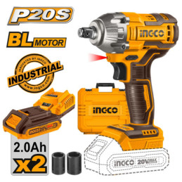 INGCO Μπουλονόκλειδο Κρουστικό Μπαταρίας 20V Li-Ion 300Nm (CIWLI2038)