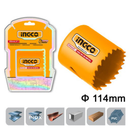 INGCO Ποτηροτρύπανο Bi-Metal 114mm (HSB101141)