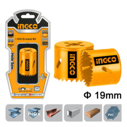 INGCO Ποτηροτρύπανο Bi-Metal 19mm (HSB10191)