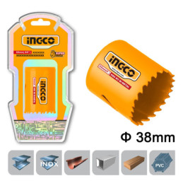 INGCO Ποτηροτρύπανο Bi-Metal 38mm (HSB10381)