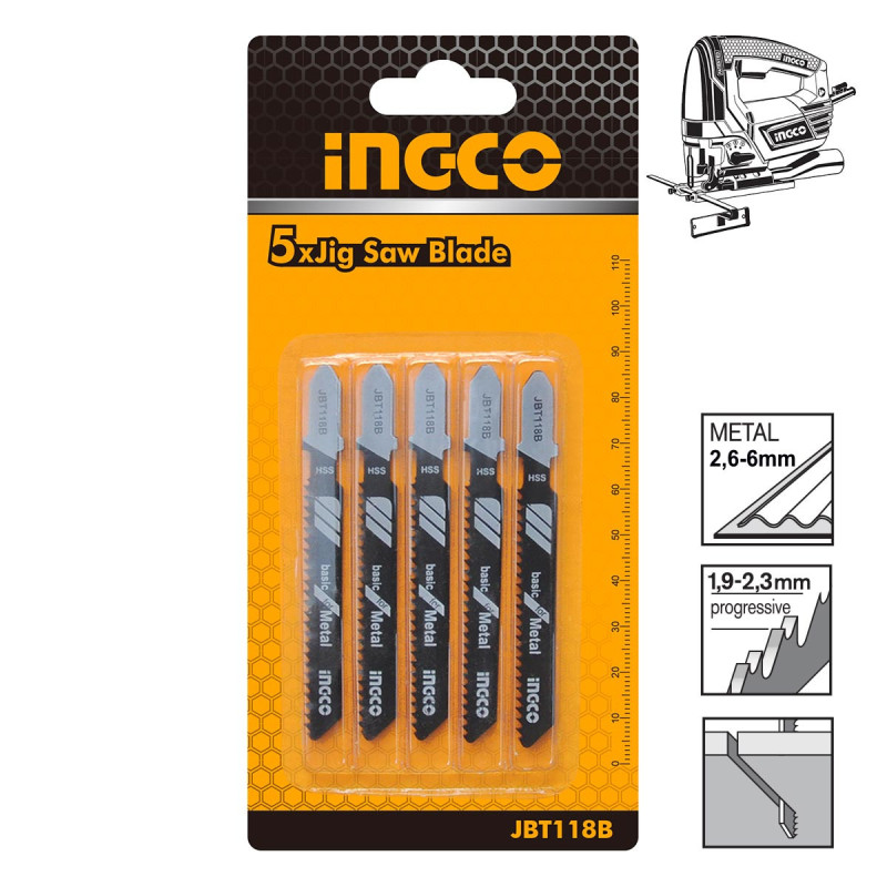 INGCO Πριονόλαμες Σέγας Μετάλλου (JBT118B)