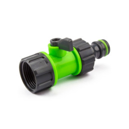 GEHOCK Ρακόρ με Βάνα και Σύνδεσμο 1" σε 3/4" και 1/2" (OWTA01)