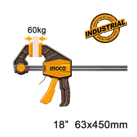 INGCO Σφιγκτήρας Μαραγκών Αυτόματος 18" (HQBC01603)