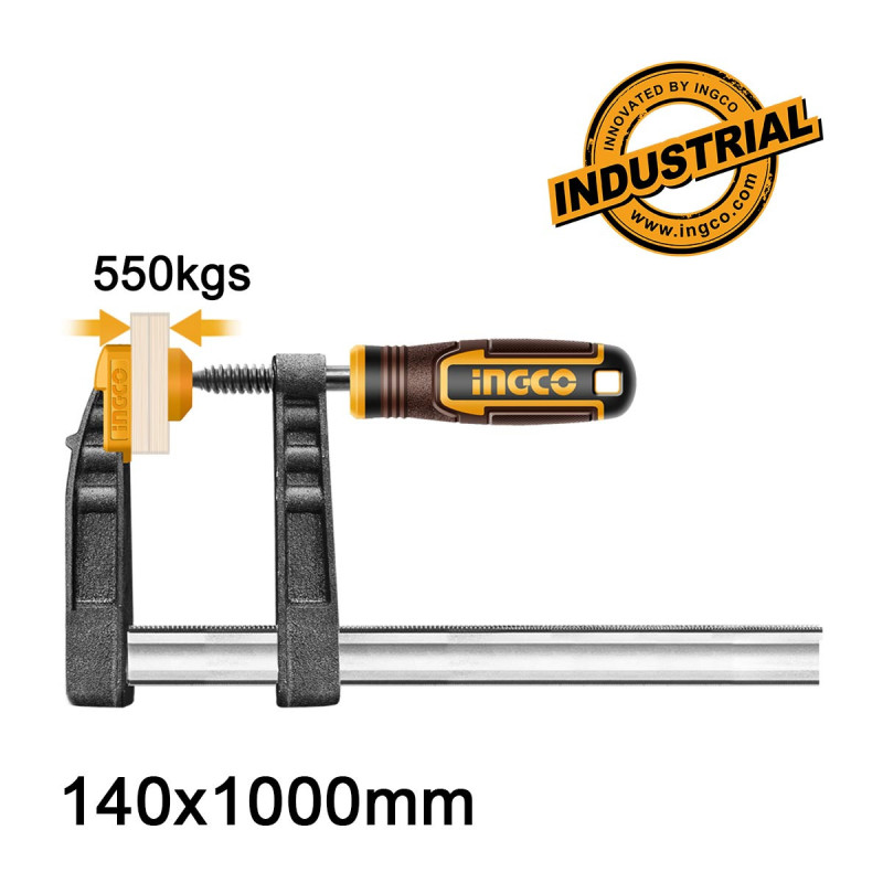 INGCO Σφιγκτήρας Μαραγκών Βαρέος Τύπου 140x1000mm (HFC021404)
