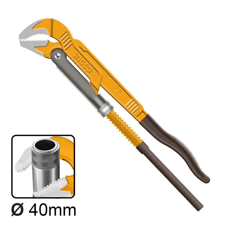 INGCO Τσιμπίδα υδραυλικών 45° Βαριάς Χρήσης 1" (HPW04013)