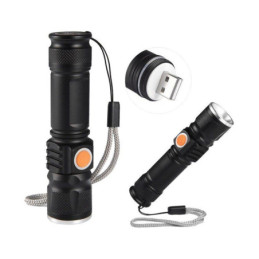 Φακός Επαναφορτιζόμενος Led με usb 500 lumen (000029)