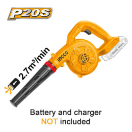 INGCO Φυσητήρας Μπαταρίας 20V Li-Ion SOLO (CABLI20028)