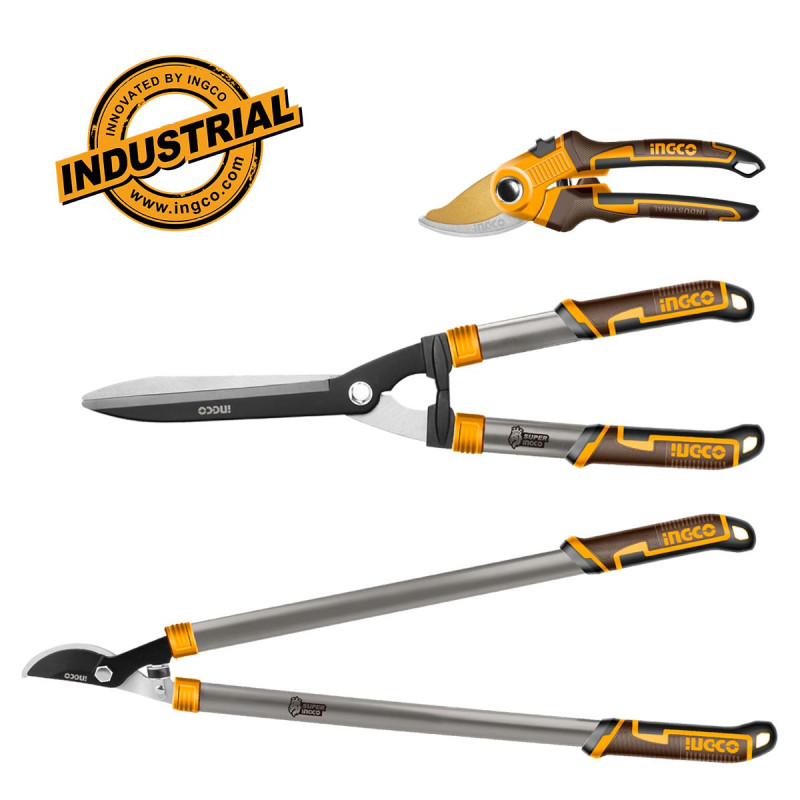 INGCO Ψαλίδια Κήπου Σετ 3 τεμ. (HLT76033)