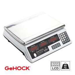 GEHOCK Ψηφιακή Επιτραπέζια Ζυγαριά έως 40kg Λευκή (PCS0401)