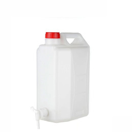 ΜΠΙΤΟΝΙ ΠΛΑΣΤΙΚΟ - ICS SPA ΙΤΑΛΙΑΣ - 10lt - ΛΕΥΚΟ - ΜΕ ΚΑΝΟΥΛΑ