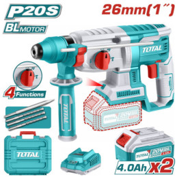 TOTAL ΕΠΑΓΓ. ΣΕΤ ΠΝΕΥΜΑΤΙΚΟ ΠΙΣΤΟΛΕΤΟ ΜΠΑΤ. Li-ion 20V / 4Ah / 2 ΜΠΑΤΑΡΙΕΣ (TRHLI202287)