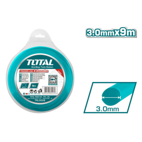 TOTAL ΜΕΣΙΝΕΖΑ ΣΤΡΟΓΓΥΛΗ 3mm - 9m (TRL3009)