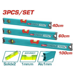 TOTAL ΣΕΤ ΑΛΦΑΔΙΑ ΑΛΟΥΜ. 40/60/100cm 3ΤΕΜ (THT10403)